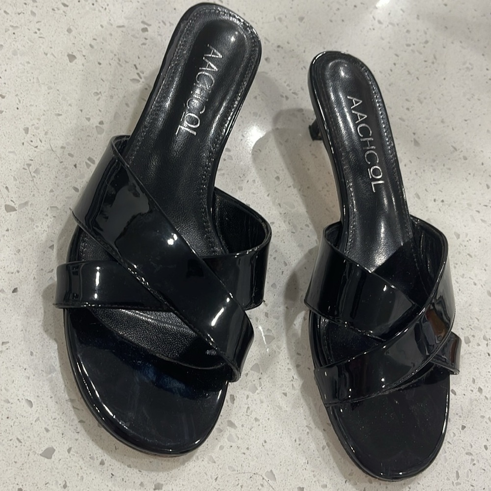 Women's Black Slide Sandals